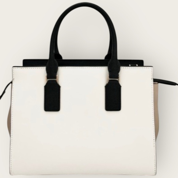 Kate Spade New York ~  NWOT Cameron Street Black White Beige Satchel Bag - Picture 7 of 13